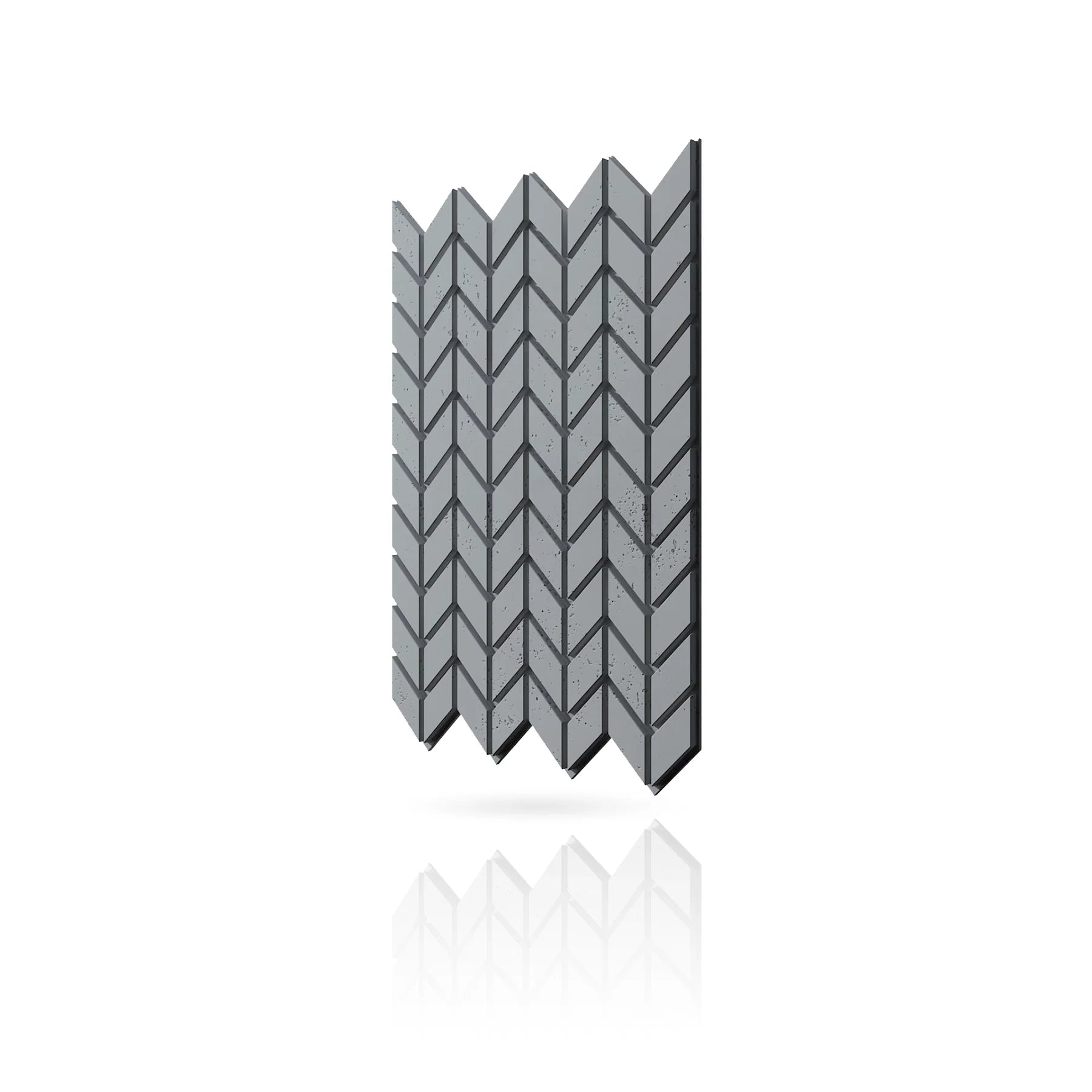 Concrete Cladding - HERRINGBONE S Wall Panels colour swatch on white background DecorMania.eu